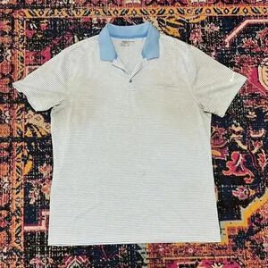 Nike Golf Dri Fit Polo Shirt Mens Size XL Short Sleeve Blue